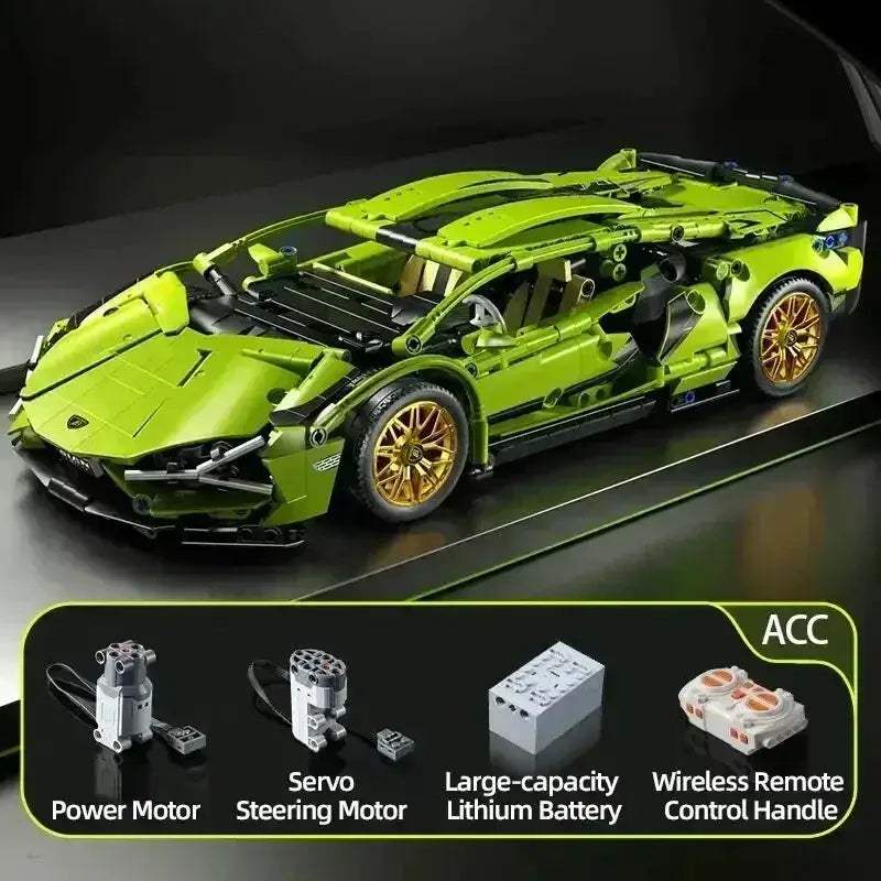 Remote Control RC Car Building Blocks Racing Kit 1280 Pieces - ToylandEU