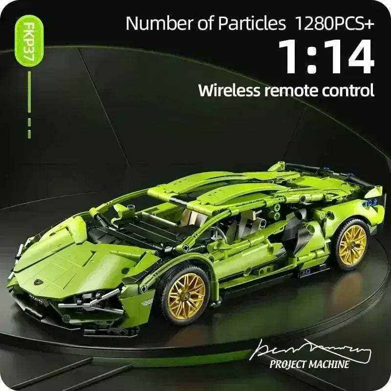 Remote Control RC Car Building Blocks Racing Kit 1280 Pieces - ToylandEU