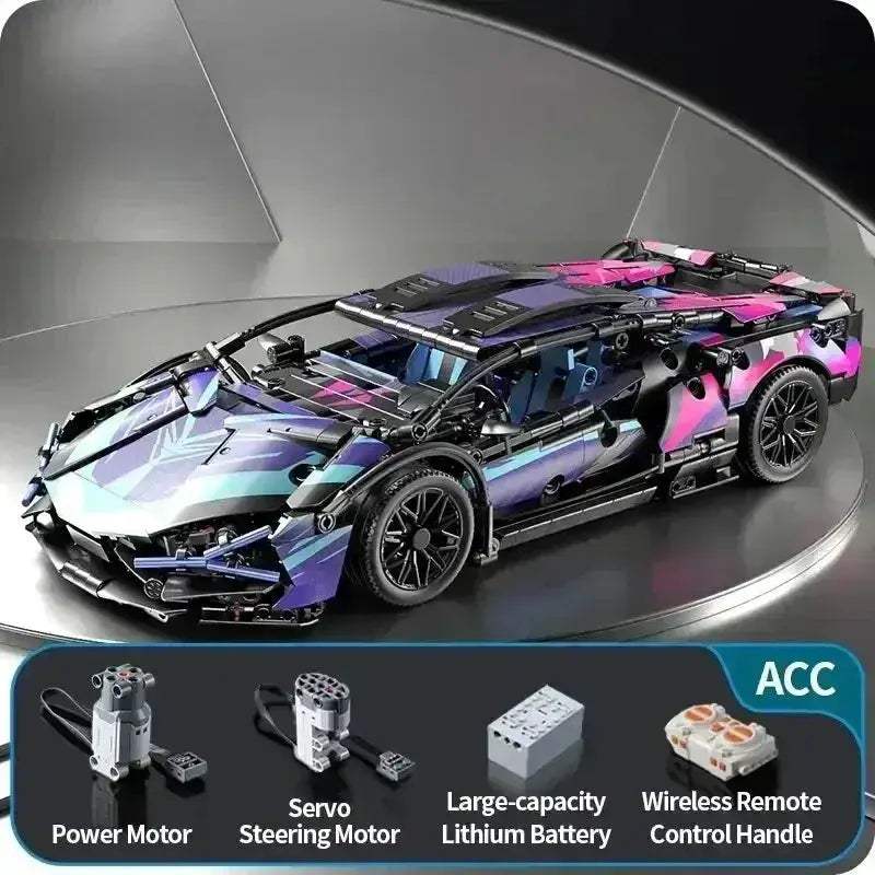 Remote Control RC Car Building Blocks Racing Kit 1280 Pieces - ToylandEU