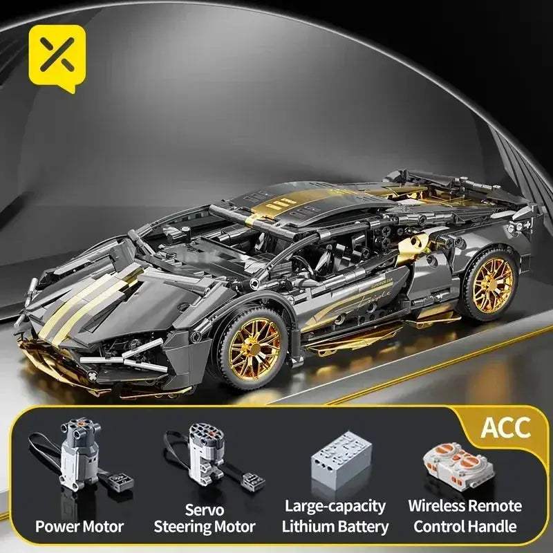 Remote Control RC Car Building Blocks Racing Kit 1280 Pieces - ToylandEU