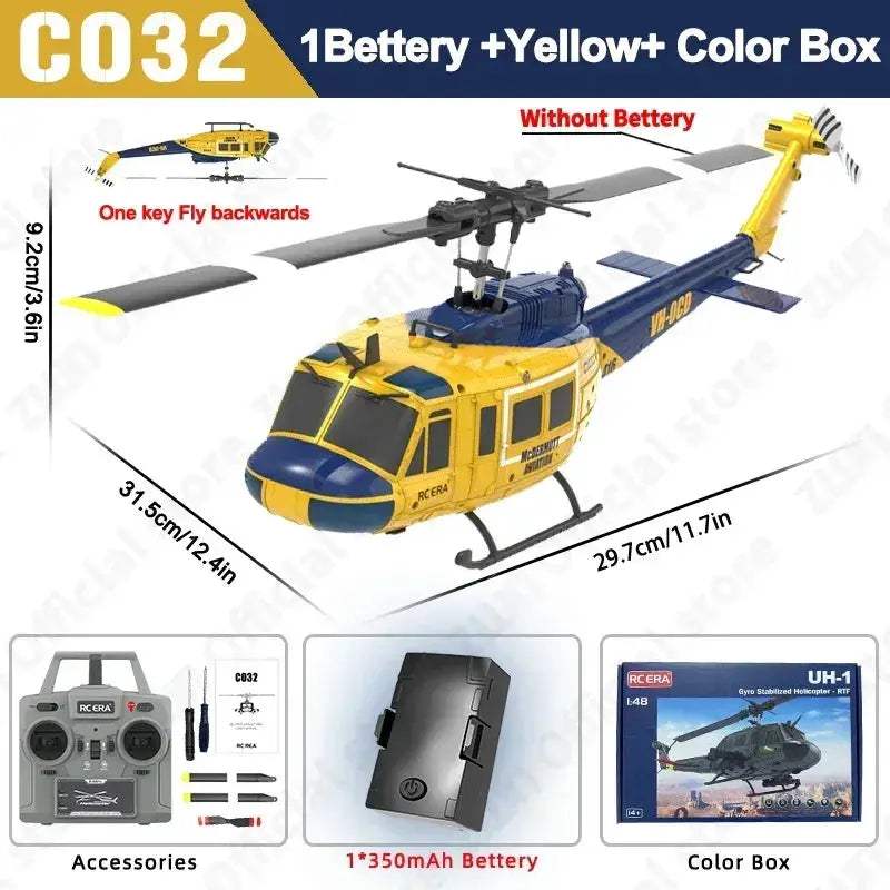 Remote Control RC Helicopter With Altitude Hold And Brushless Motor - ToylandEU