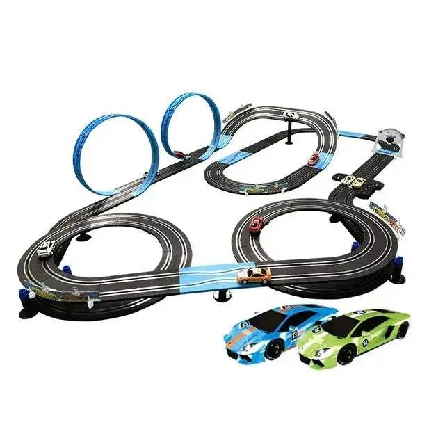Remote Control Race Track Set With Double Cars For Boys - ToylandEU