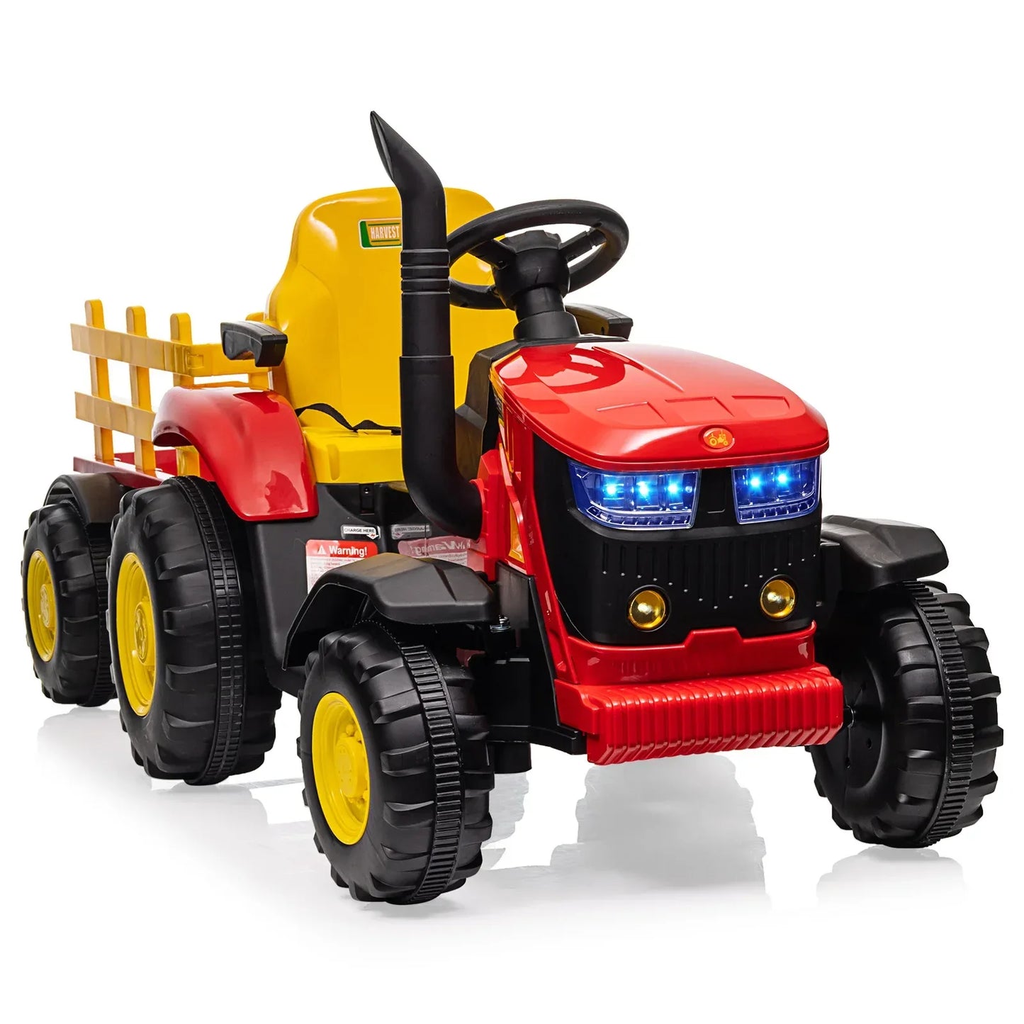 Remote Control Ride On Tractor For Kids Bluetooth Music - ToylandEU
