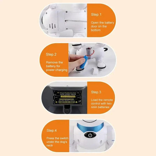  Remote Control Robot Dog Toy With Light Up LED Eyes -  ToylandEU™