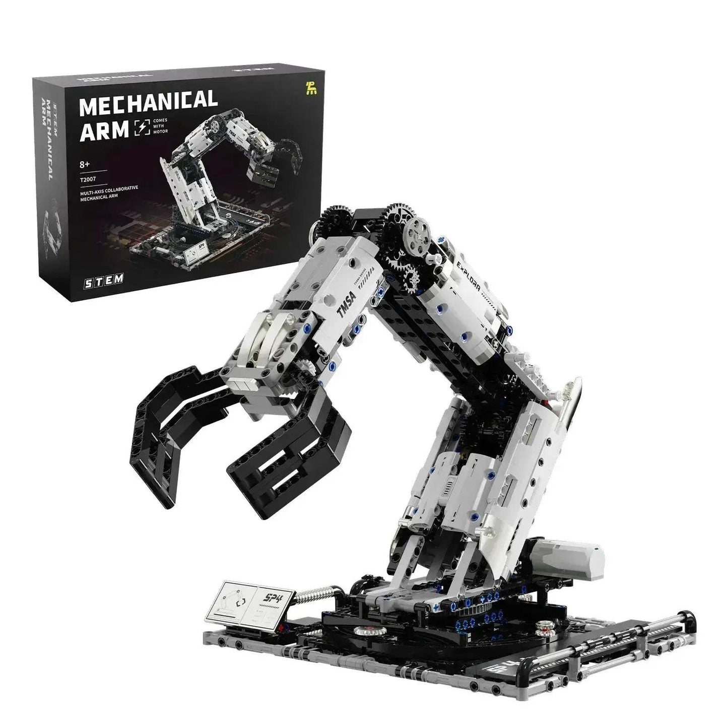 Remote Control Robotic Arm Building Blocks Set For Educational Fun - ToylandEU