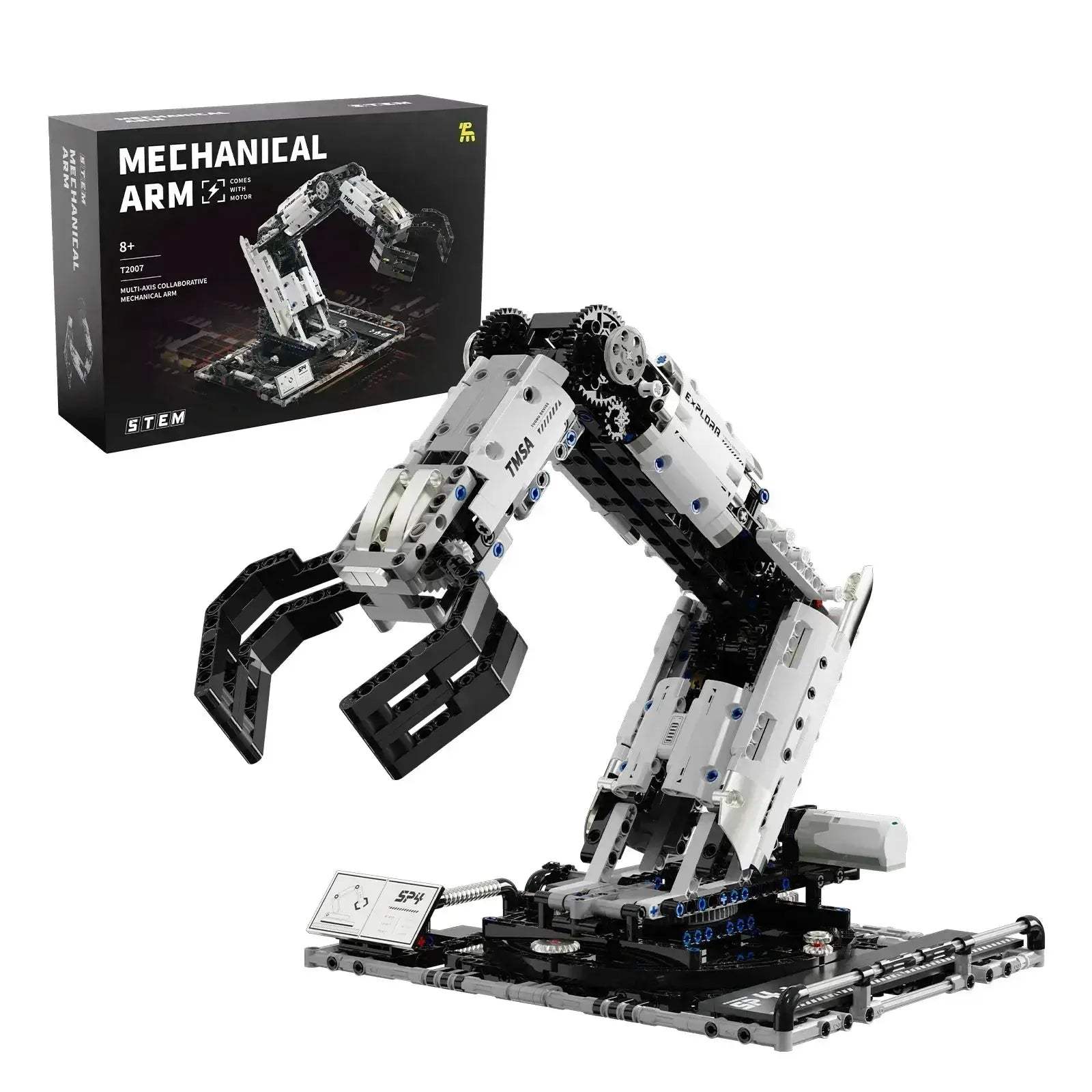Remote Control Robotic Arm Building Blocks Set For Educational Fun - ToylandEU