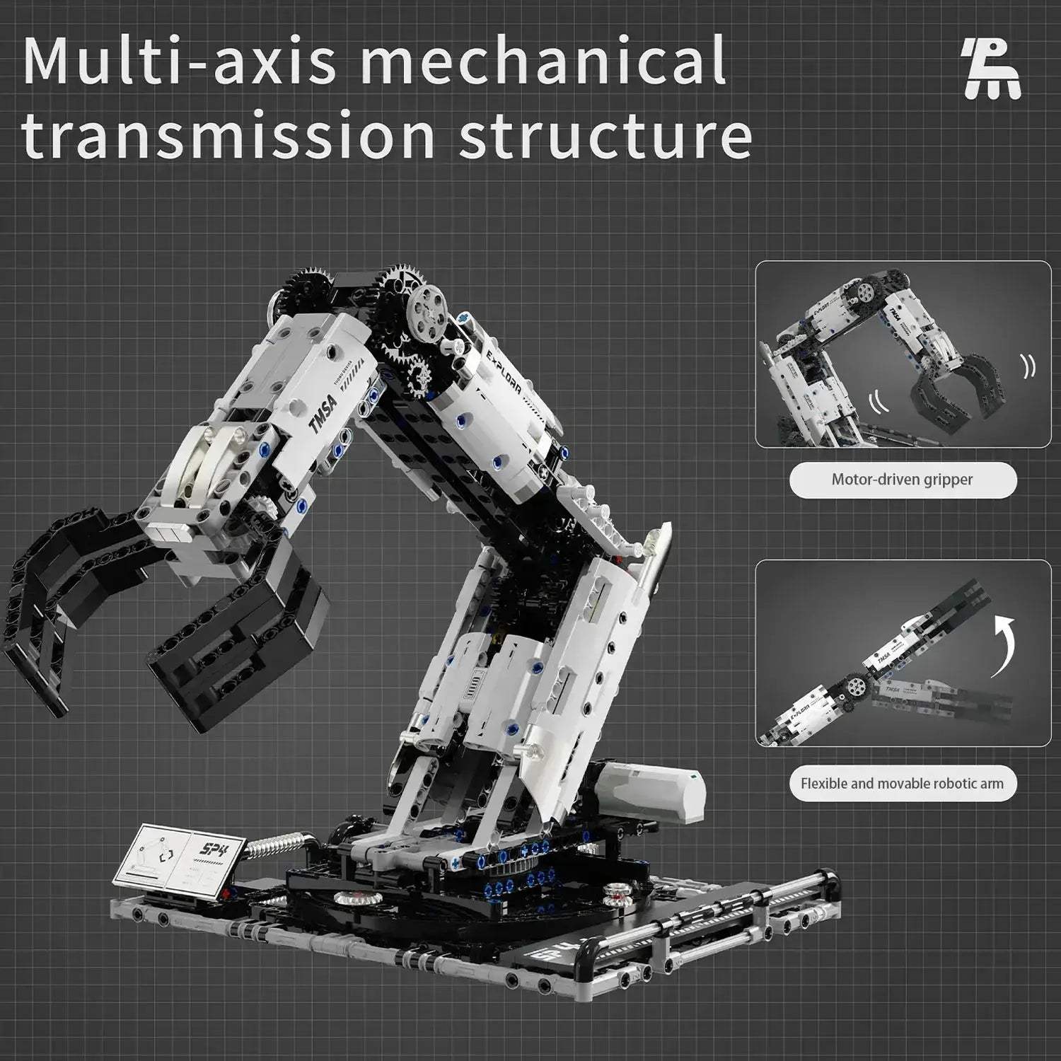 Remote Control Robotic Arm Building Blocks Set For Educational Fun - ToylandEU