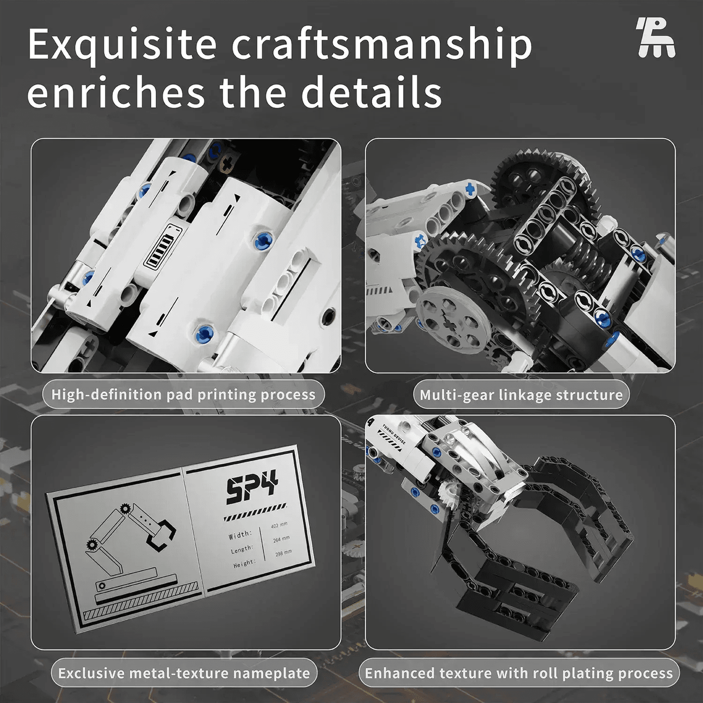 Remote Control Robotic Arm Building Blocks Set For Educational Fun - ToylandEU