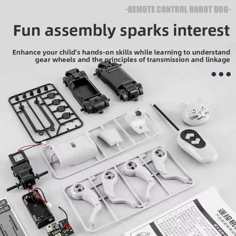 Remote Control Robotic Dog And Cat Assembly Toy For Learning - ToylandEU