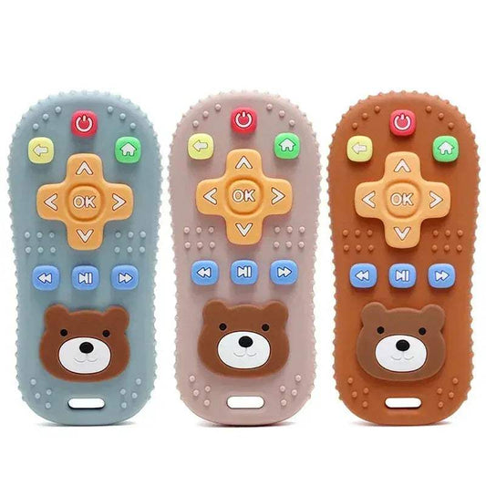  Remote Control Shape Silicone Baby Teether Molar Chewing Toy BPA Free PVC Free Latex Free -  ToylandEU™