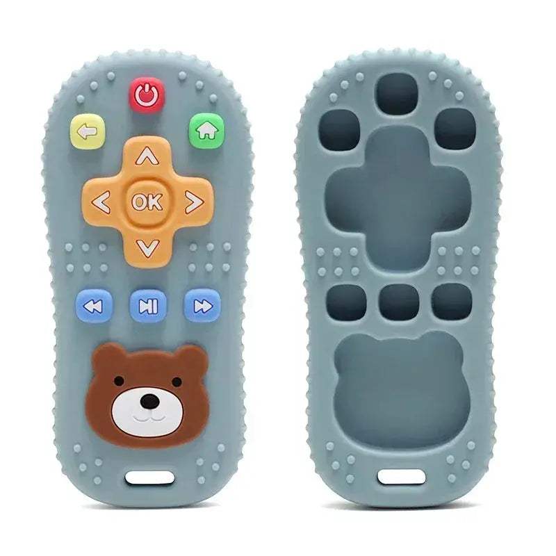 Remote Control Shape Silicone Baby Teether Molar Chewing Toy BPA Free PVC Free Latex Free - ToylandEU