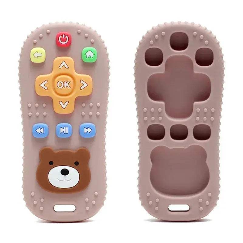 Remote Control Shape Silicone Baby Teether Molar Chewing Toy BPA Free PVC Free Latex Free - ToylandEU
