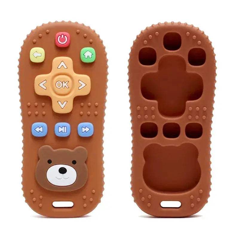 Remote Control Shape Silicone Baby Teether Molar Chewing Toy BPA Free PVC Free Latex Free - ToylandEU