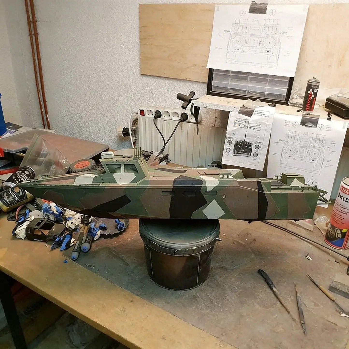  Remote Control Speedboat 70cm CB90 Model Kit 3D Printed -  ToylandEU™
