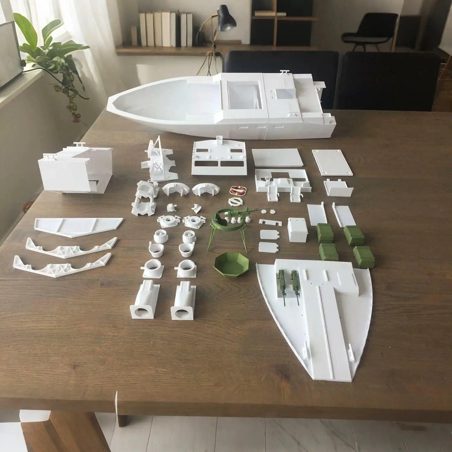  Remote Control Speedboat 70cm CB90 Model Kit 3D Printed -  ToylandEU™