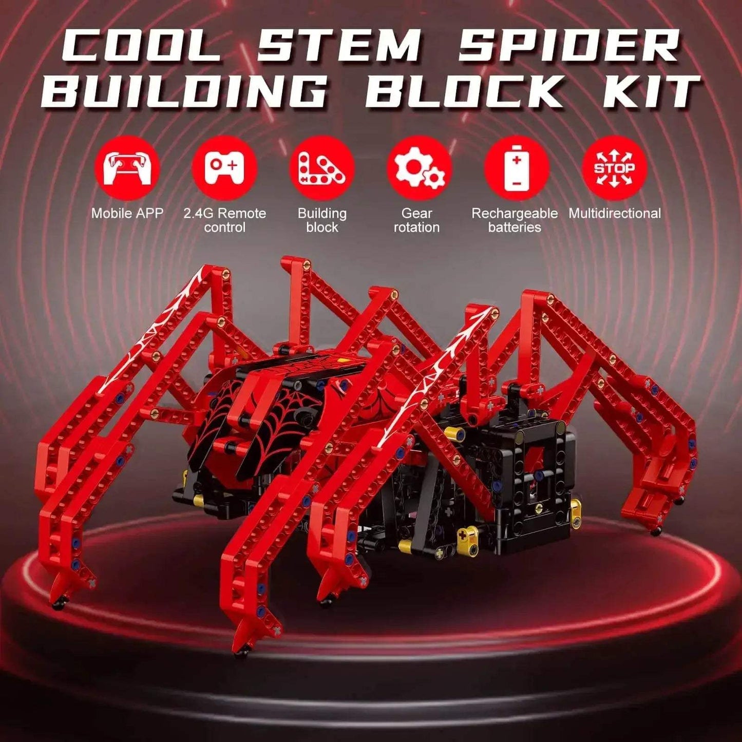  Remote Control Spider Robot Building Kit CE Certified -  ToylandEU™