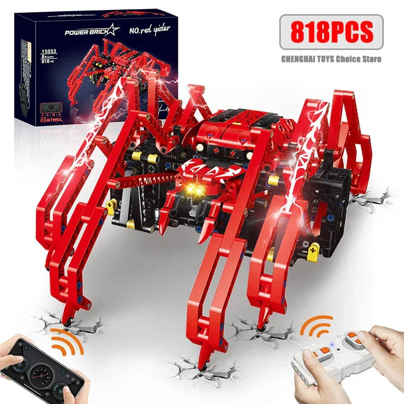 Remote Control Spider Robot Building Kit for STEM Education - ToylandEU