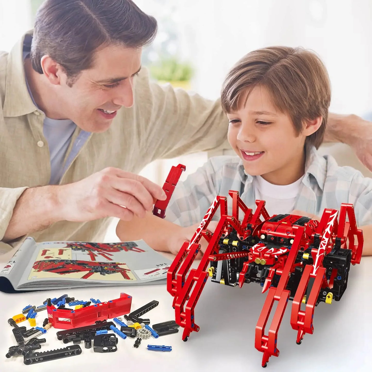 Remote Control Spider Robot Building Kit for STEM Education - ToylandEU