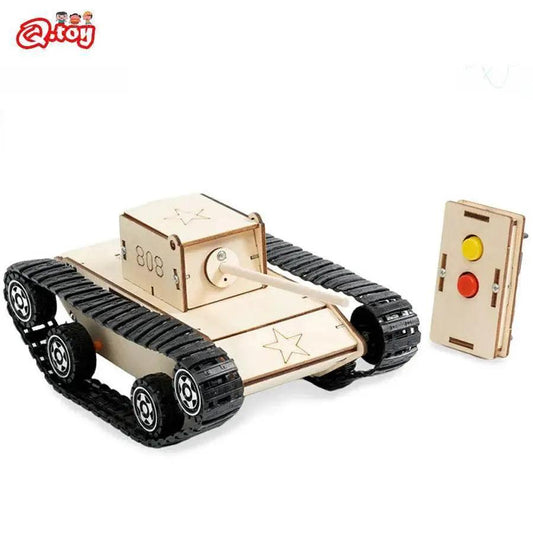  Remote Control Stem Educational Toy Tank Model Science Wooden Steam DIY Puzzle Aids -  ToylandEU™