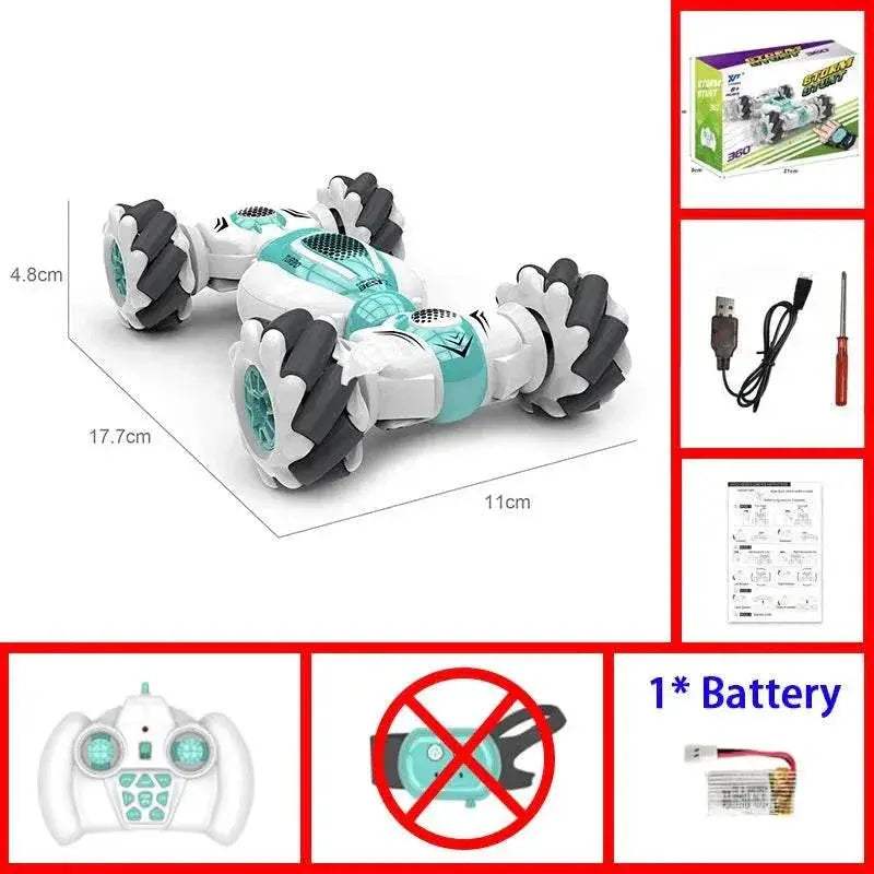  Remote Control Stunt Car Toy with Gesture Sensor for Kids - 360°  -  ToylandEU™