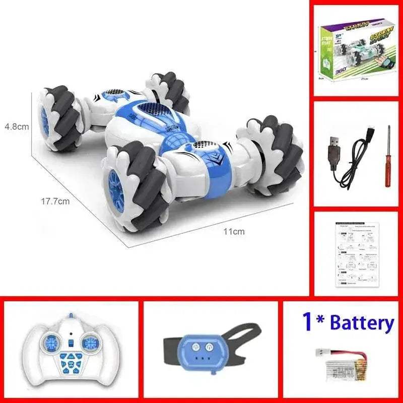  Remote Control Stunt Car Toy with Gesture Sensor for Kids - 360°  -  ToylandEU™