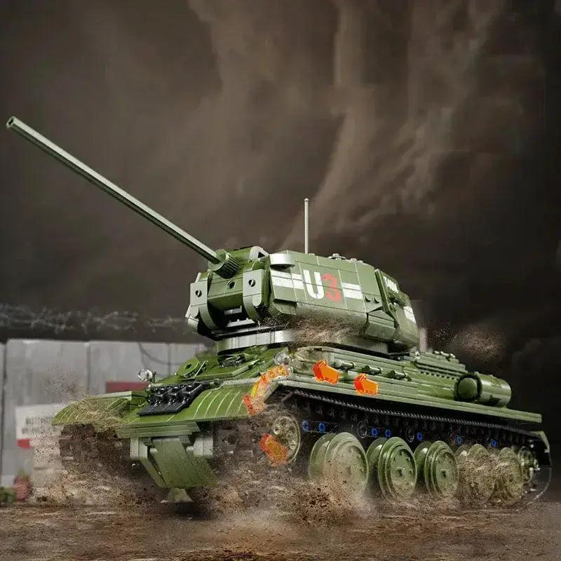  Remote Control T34 Tank Building Blocks 2052 Piece Set -  ToylandEU™