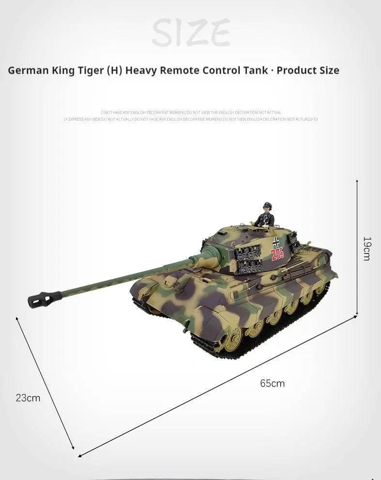  RC German Heavy Remote Control Tank Model - Tiger King Henschel 2.4G Multifunctional Toy -  ToylandEU™