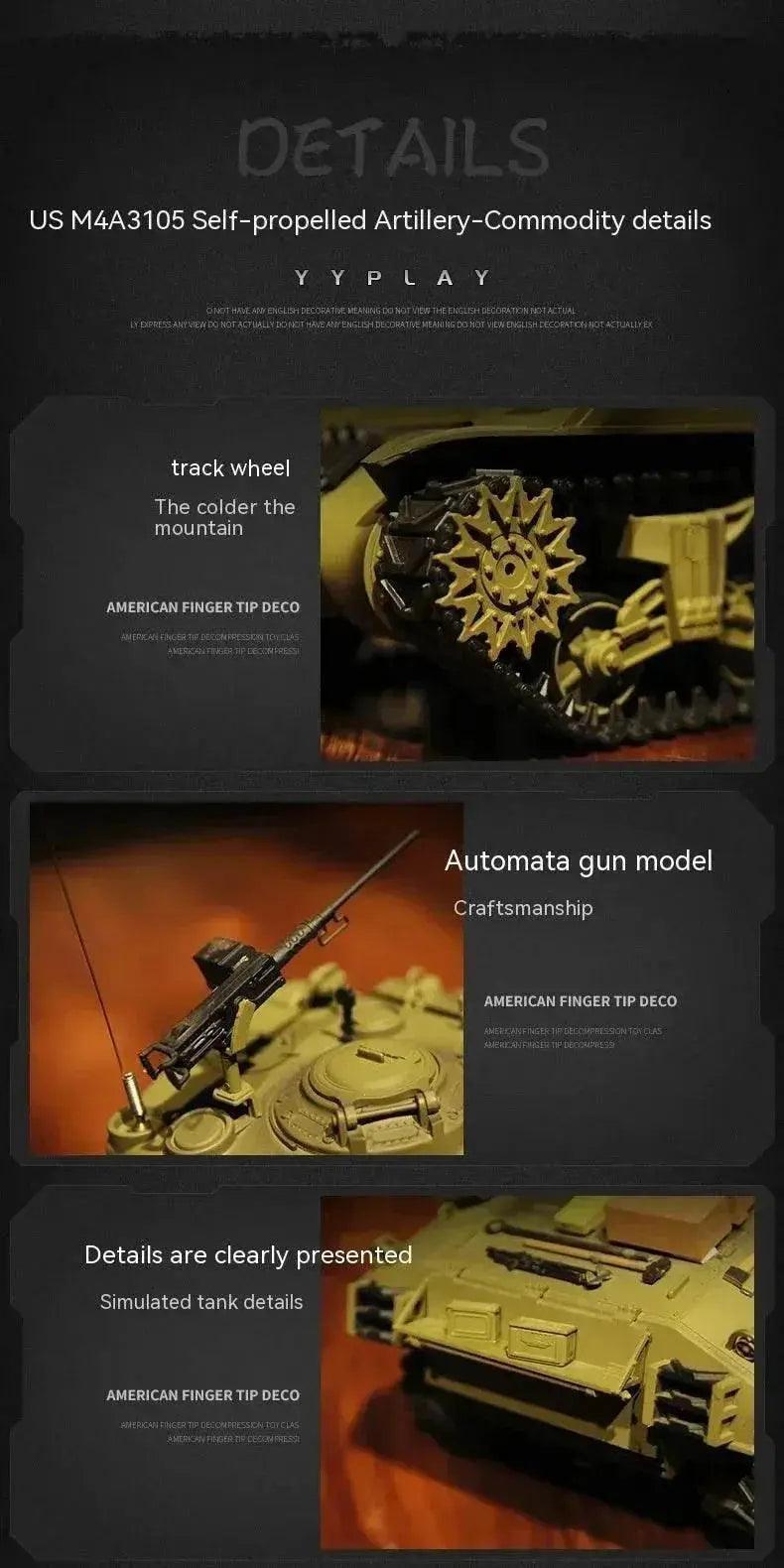 RC 1:16 Scale M4A3 Sherman Electric Remote Control Tank with Telescopic Gun Tube - Military Model Toy -  ToylandEU™