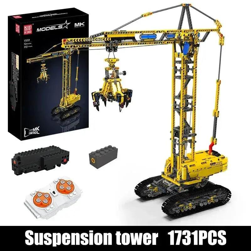  Remote Control Tower Crane Building Blocks Set Unisex -  ToylandEU™