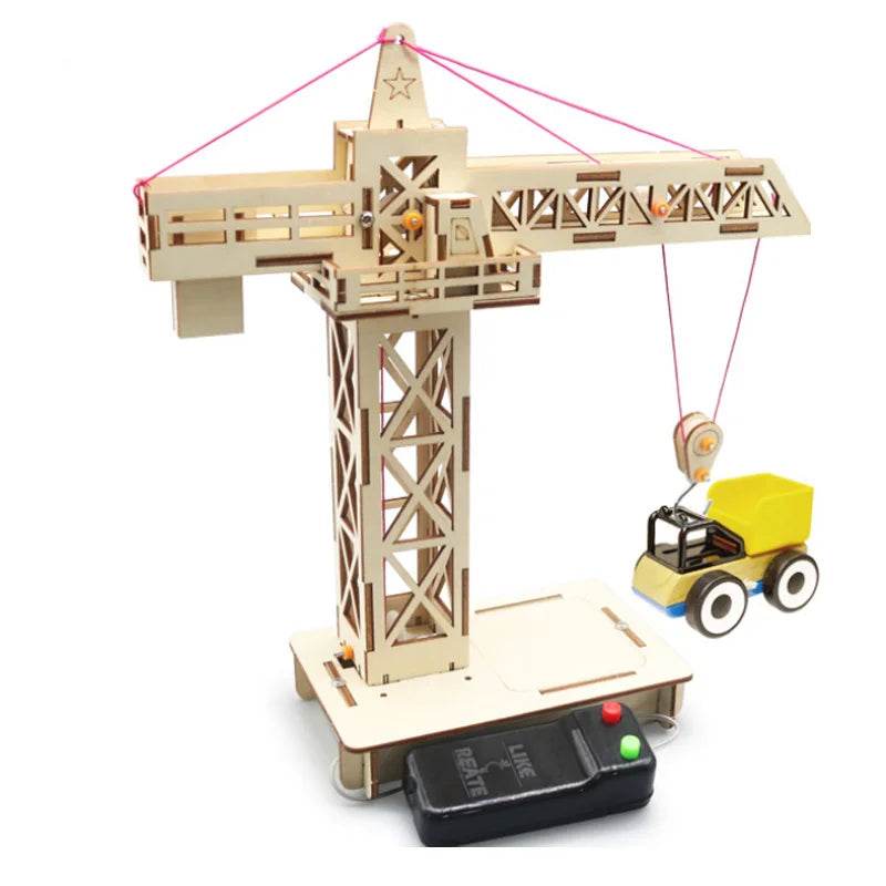 Remote Control Tower Crane Lifting Crane DIY Models Building Toy Science Education Model Toy for Children Gift - ToylandEU
