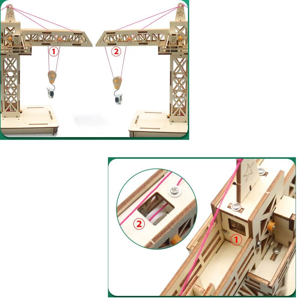 Remote Control Tower Crane Lifting Crane DIY Models Building Toy Science Education Model Toy for Children Gift - ToylandEU