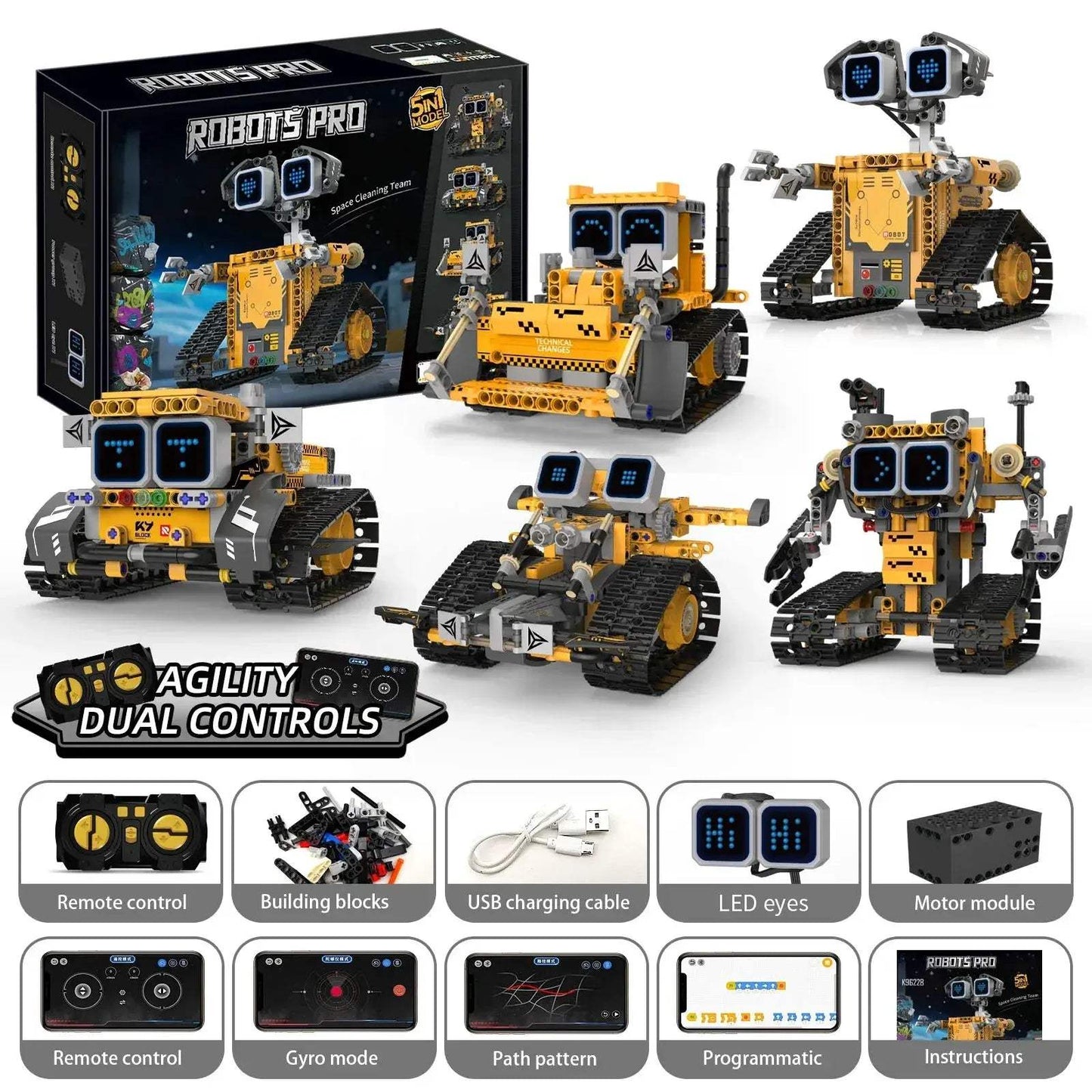 Remote Control Transformable Robot Building Blocks Toy - ToylandEU