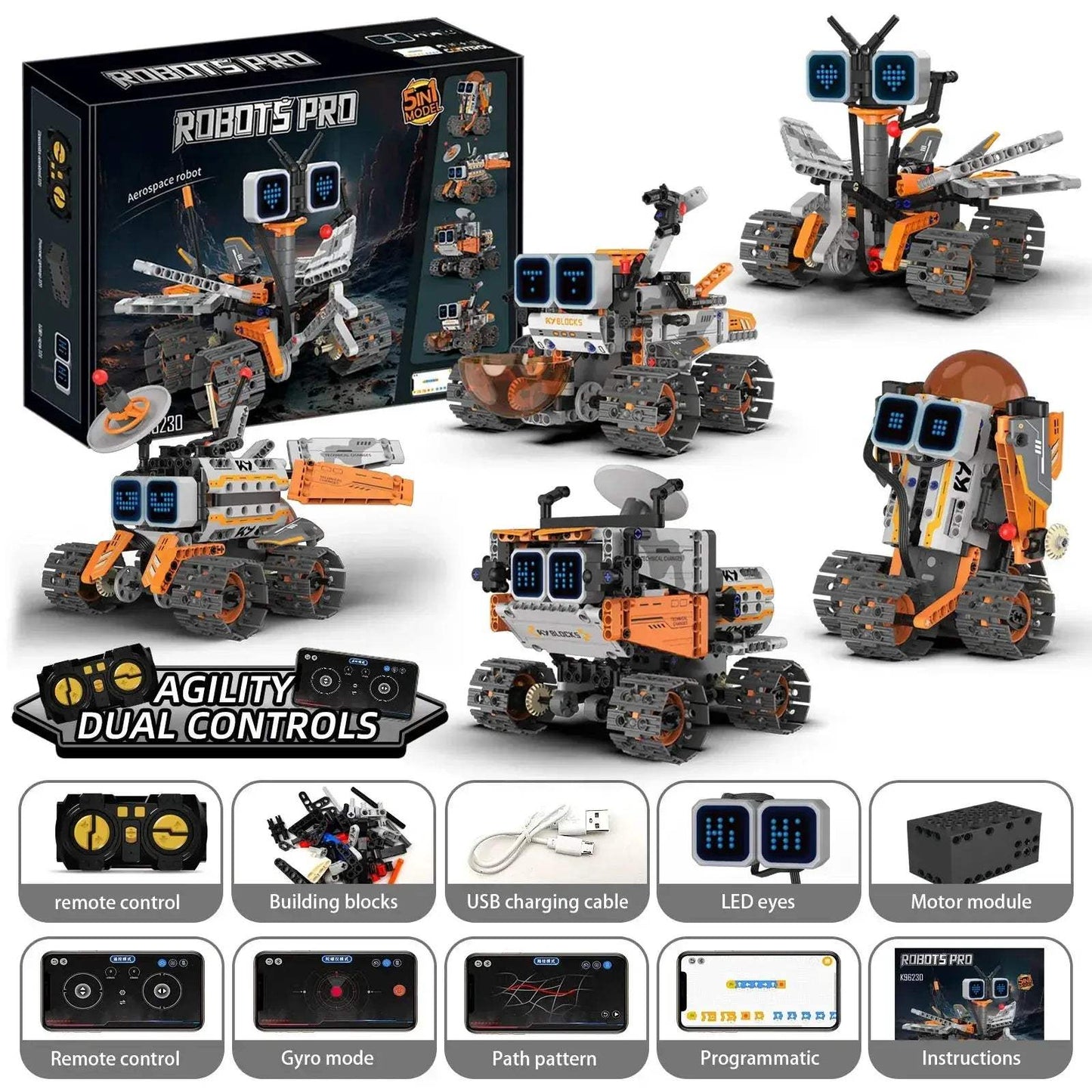 Remote Control Transformable Robot Building Blocks Toy - ToylandEU