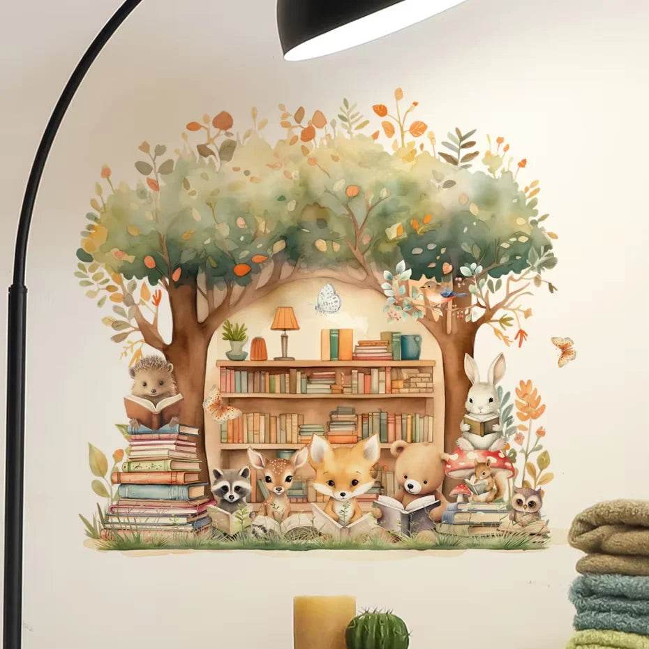 Removable Wall Stickers 3D Woodland Animals Kids Room Decor - ToylandEU