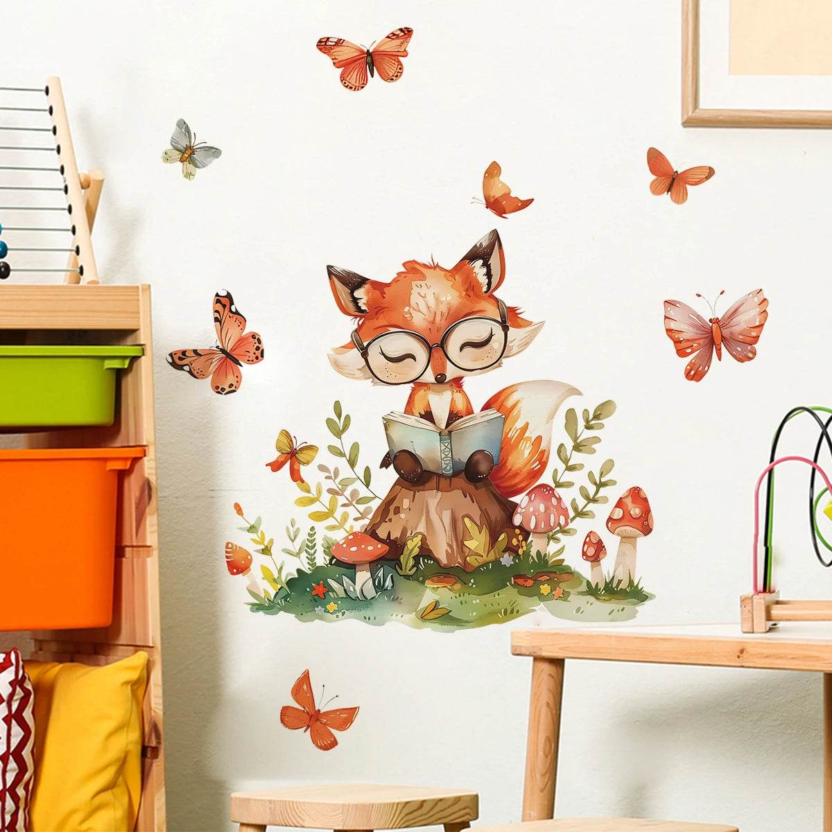Removable Wall Stickers 3D Woodland Animals Kids Room Decor - ToylandEU