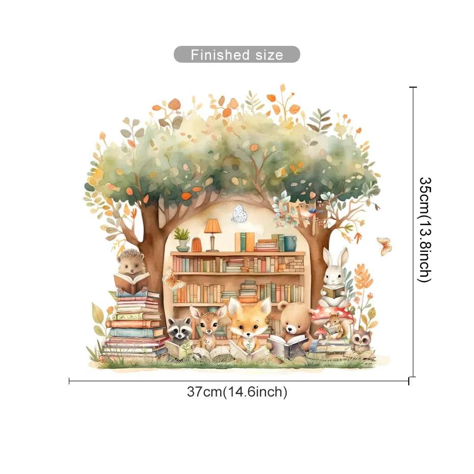 Removable Wall Stickers 3D Woodland Animals Kids Room Decor - ToylandEU