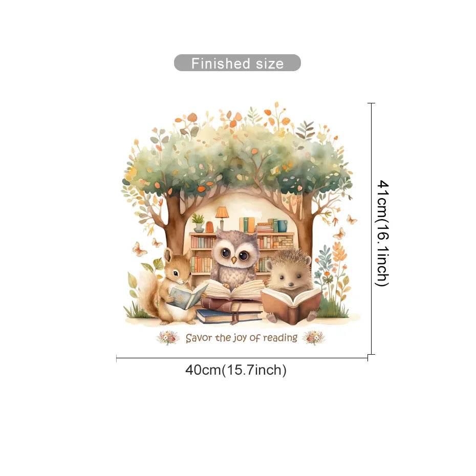 Removable Wall Stickers 3D Woodland Animals Kids Room Decor - ToylandEU