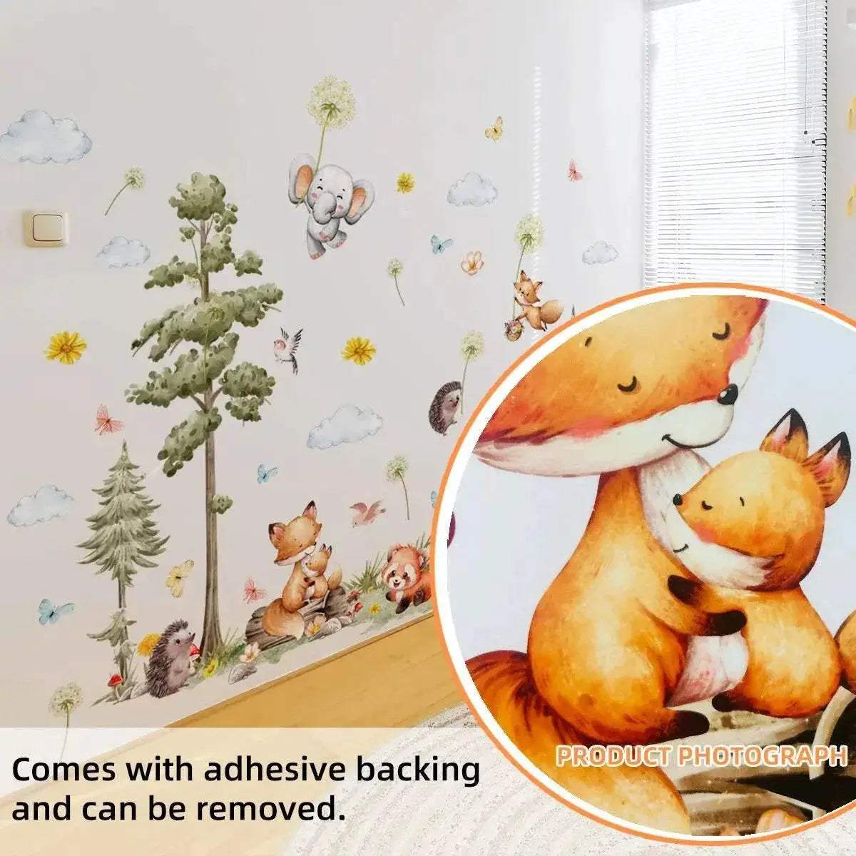  Removable Wall Stickers Forest Animals Toyland EU -  ToylandEU™