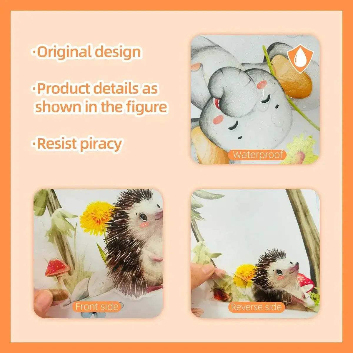  Removable Wall Stickers Forest Animals Toyland EU -  ToylandEU™