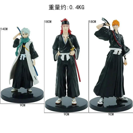 Renji, Toshiro, Ichigo Anime Figurine 3 PCS Set, BLEACH Action Figurines PVC Statues 14-18 CM -  ToylandEU™