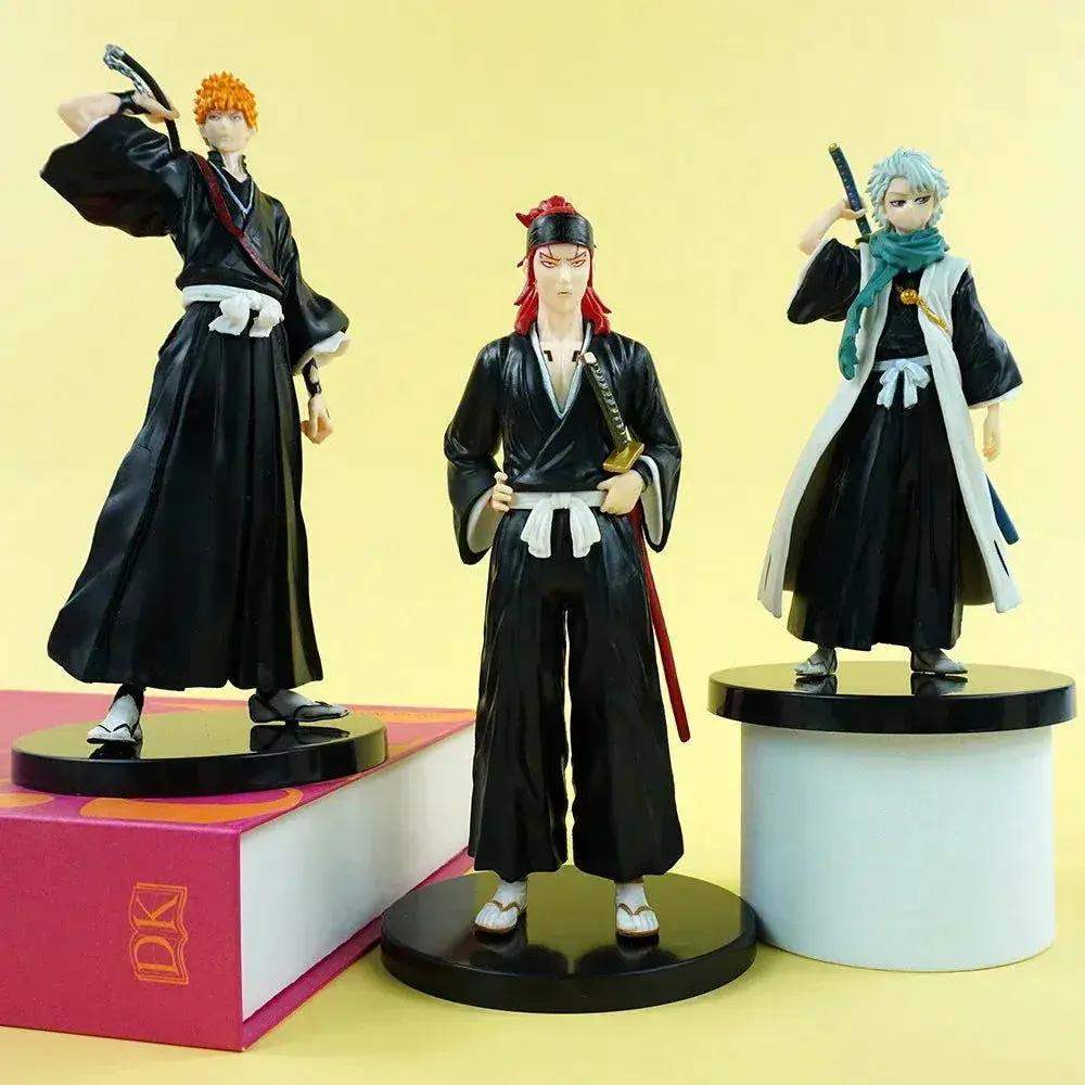 Renji, Toshiro, Ichigo Anime Figurine 3 PCS Set, BLEACH Action Figurines PVC Statues 14-18 CM - ToylandEU