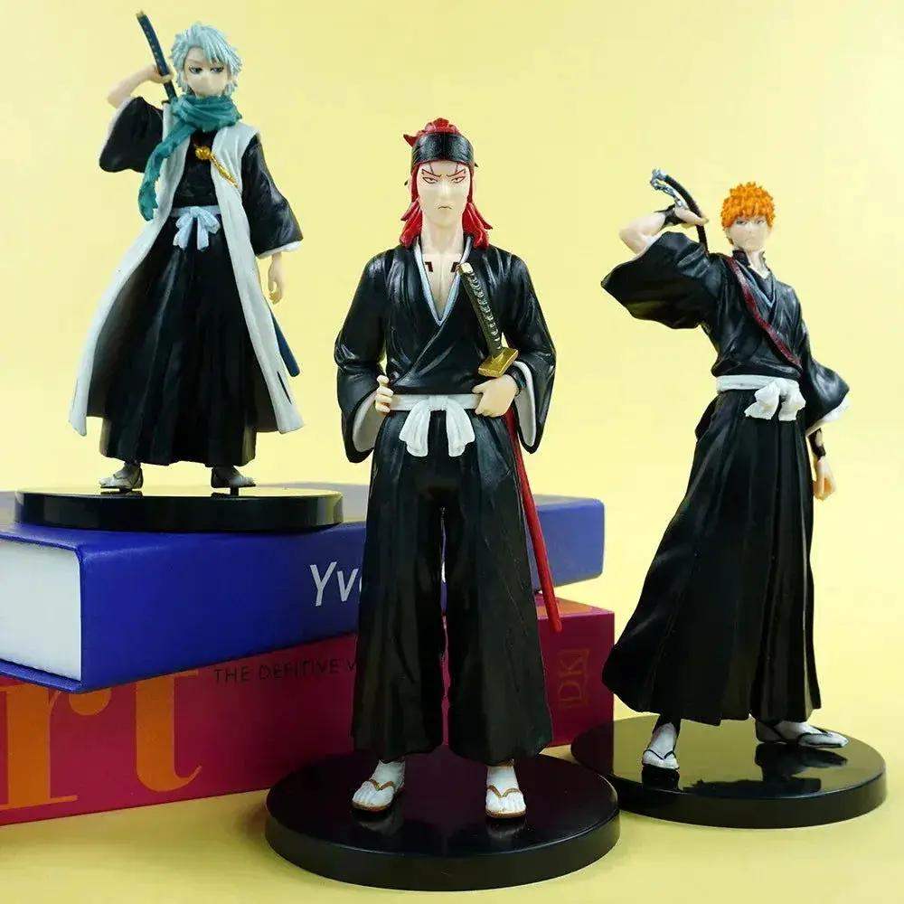 Renji, Toshiro, Ichigo Anime Figurine 3 PCS Set, BLEACH Action Figurines PVC Statues 14-18 CM - ToylandEU
