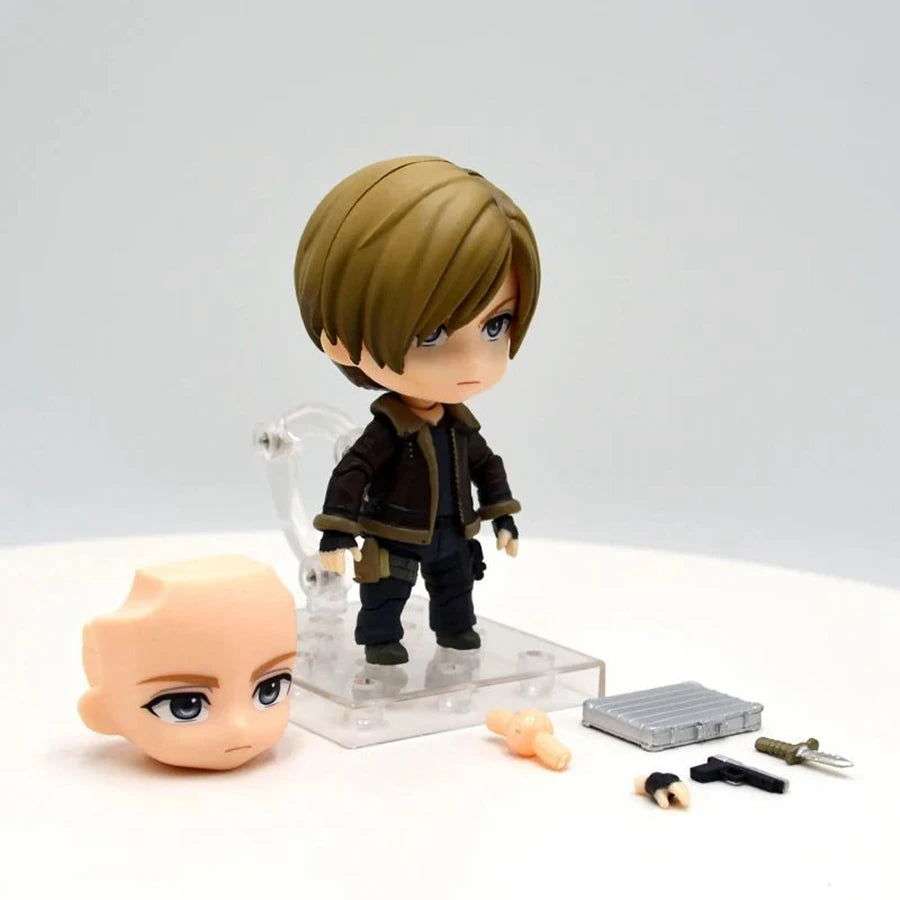  Resident Evil Chibi Figure Leon Kennedy Cute Display 
