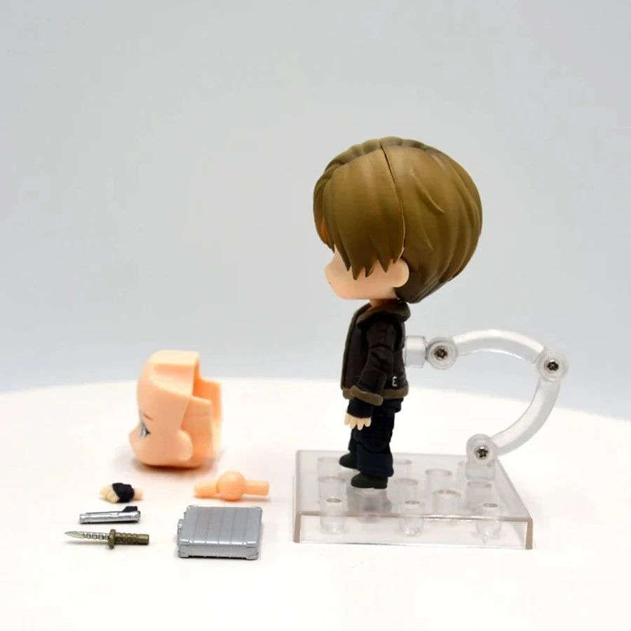  Resident Evil Chibi Figure Leon Kennedy Cute Display 