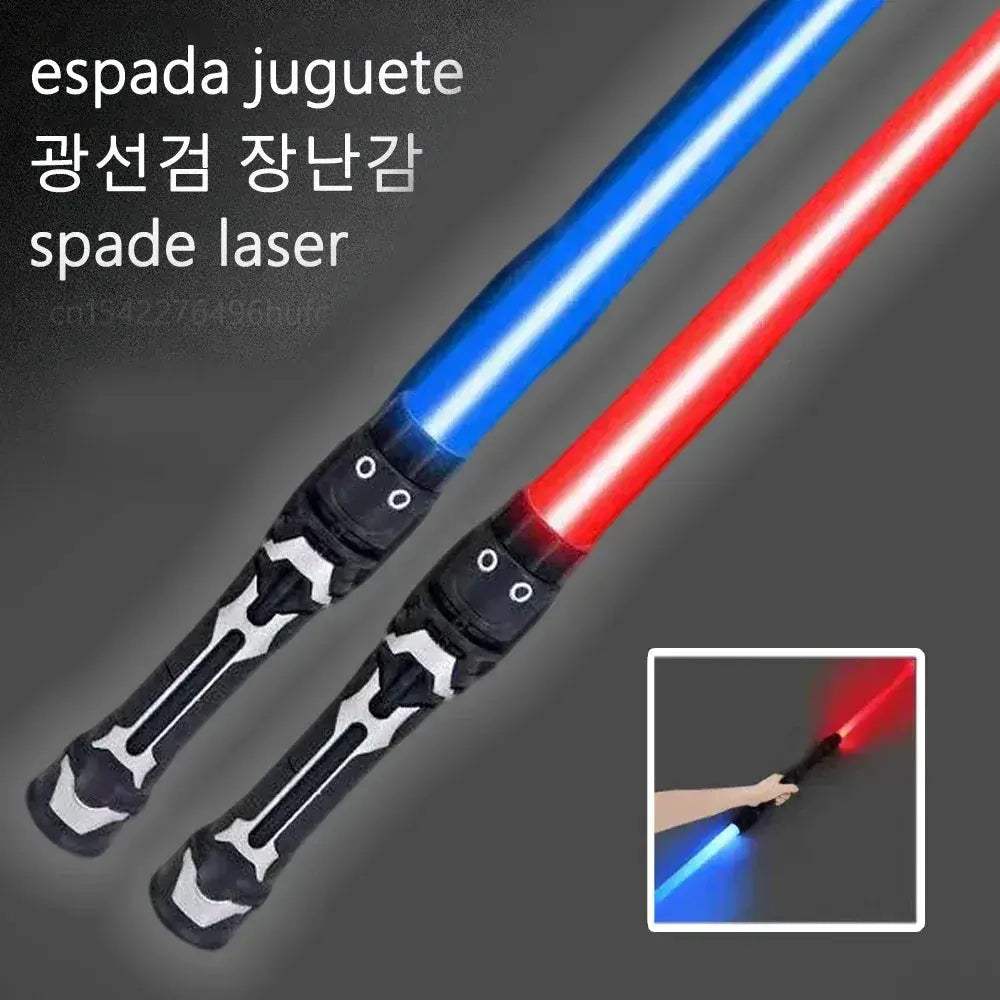 Retractable Lightsaber Toy With Flashing Color Laser Sword - ToylandEU