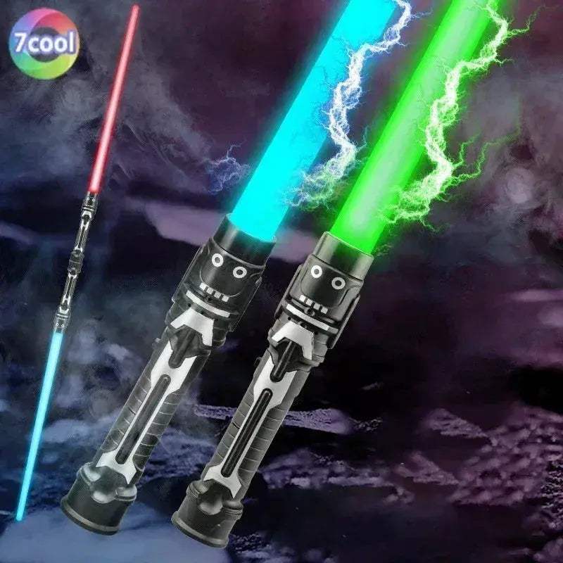 Retractable Lightsaber Toy With Flashing Color Laser Sword - ToylandEU