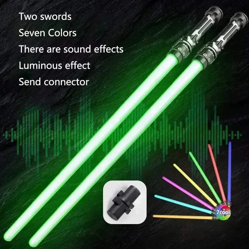 Retractable Lightsaber Toy With Flashing Color Laser Sword - ToylandEU