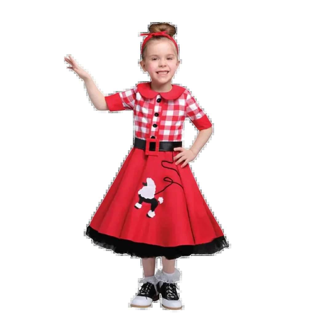 Retro 50s Matching Parent-Child Halloween Costume - Plaid & Polka Dots - ToylandEU