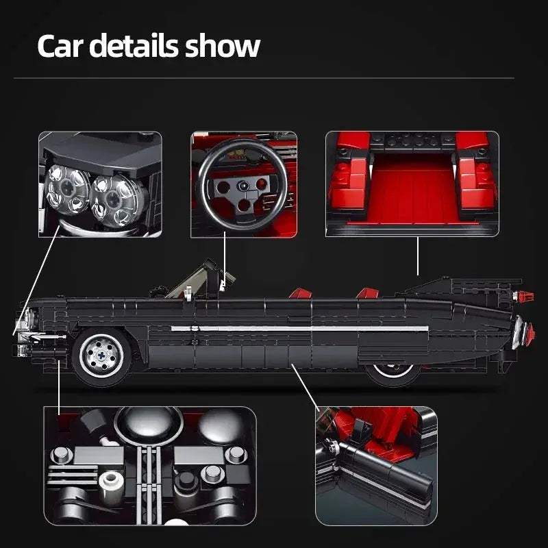 Retro Classic Car Building Blocks Set High Tech Vehicle - ToylandEU