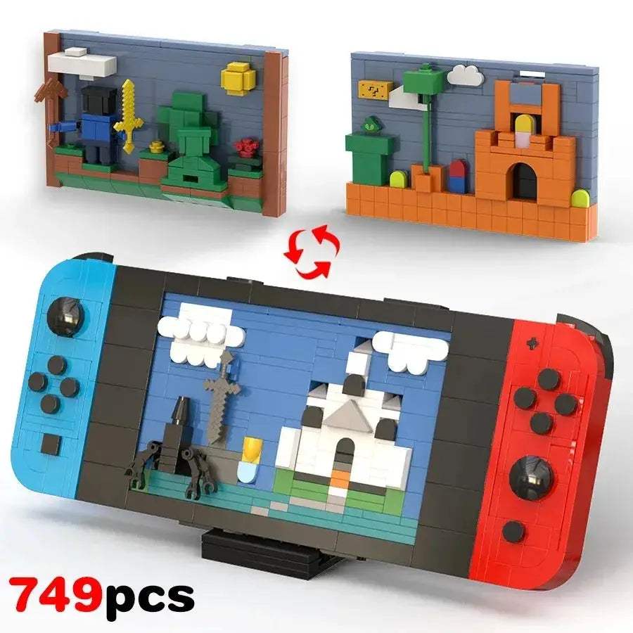 Retro Gaming Console Building Blocks Set Lego Compatible - ToylandEU
